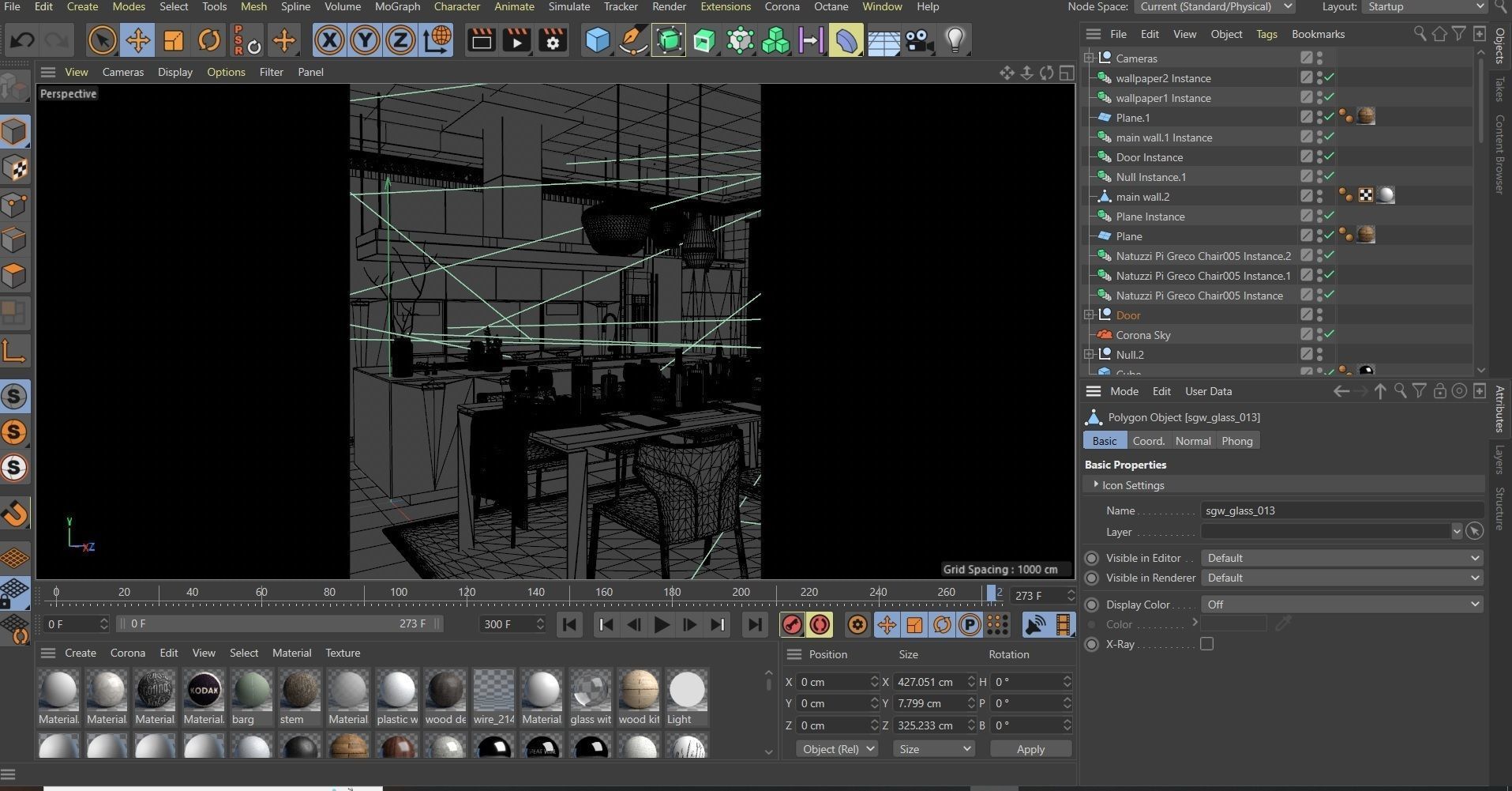 Kitchen Interior Scene 3D model_7