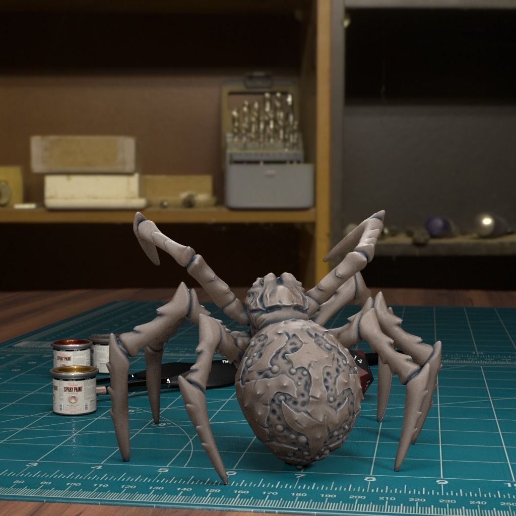 Giant Spider 02 - Pre-Supported 3D print model_2