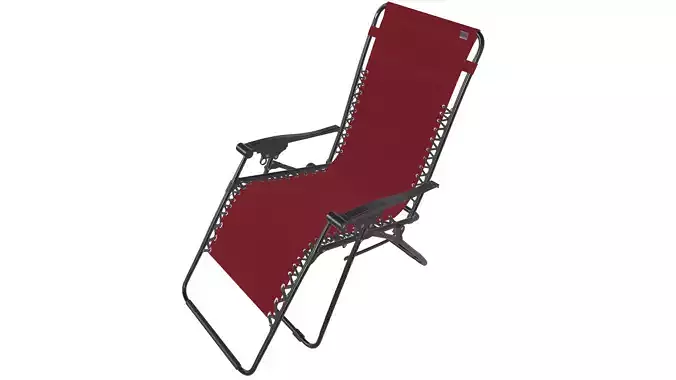 Beach Recliner Chair 3D Model VR