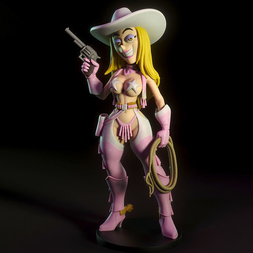 Cowgirl by DLToon Free 3D print model