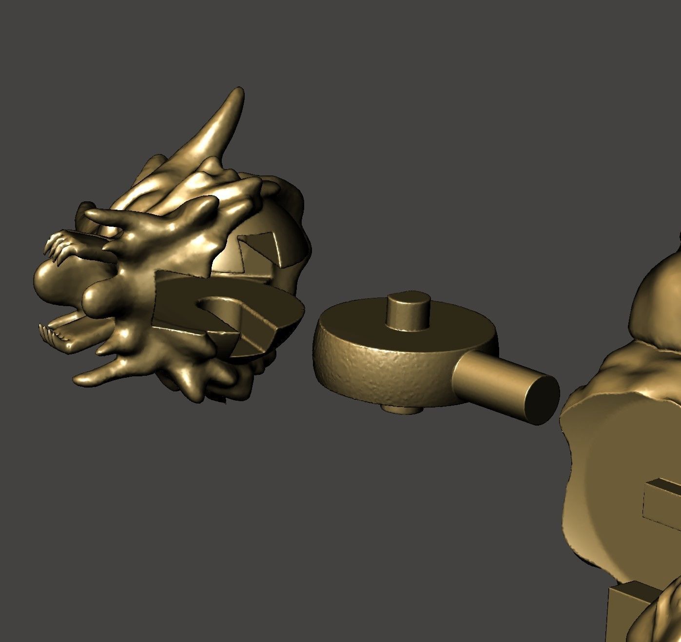 BATTRA GIANT MOTHRA GODZILLA KAIJU FLYING MONSTER- HI-POLY STL 3D print model_15