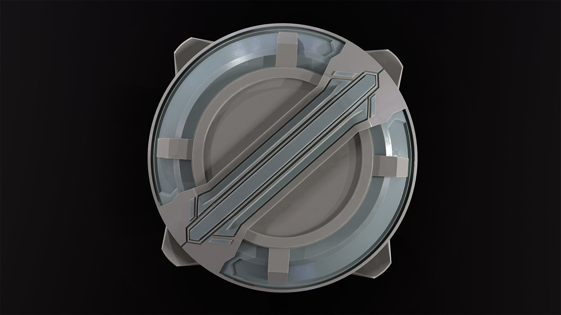 Sci-Fi cryo pod Low-poly 3D model_19