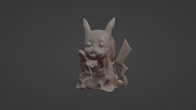 Pikachu ghost Halloween figure 3D print model