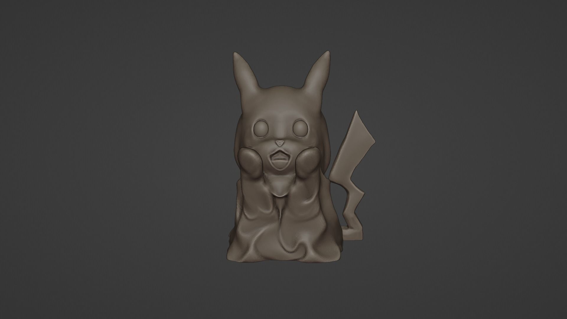 Pikachu ghost Halloween figure 3D print model_3
