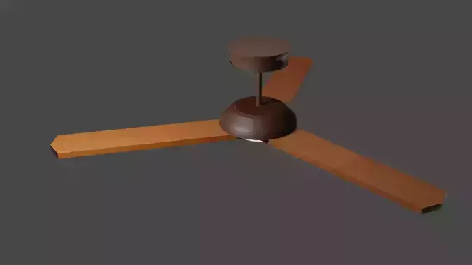 Wood and Hard Plastic Ceiling Fan
