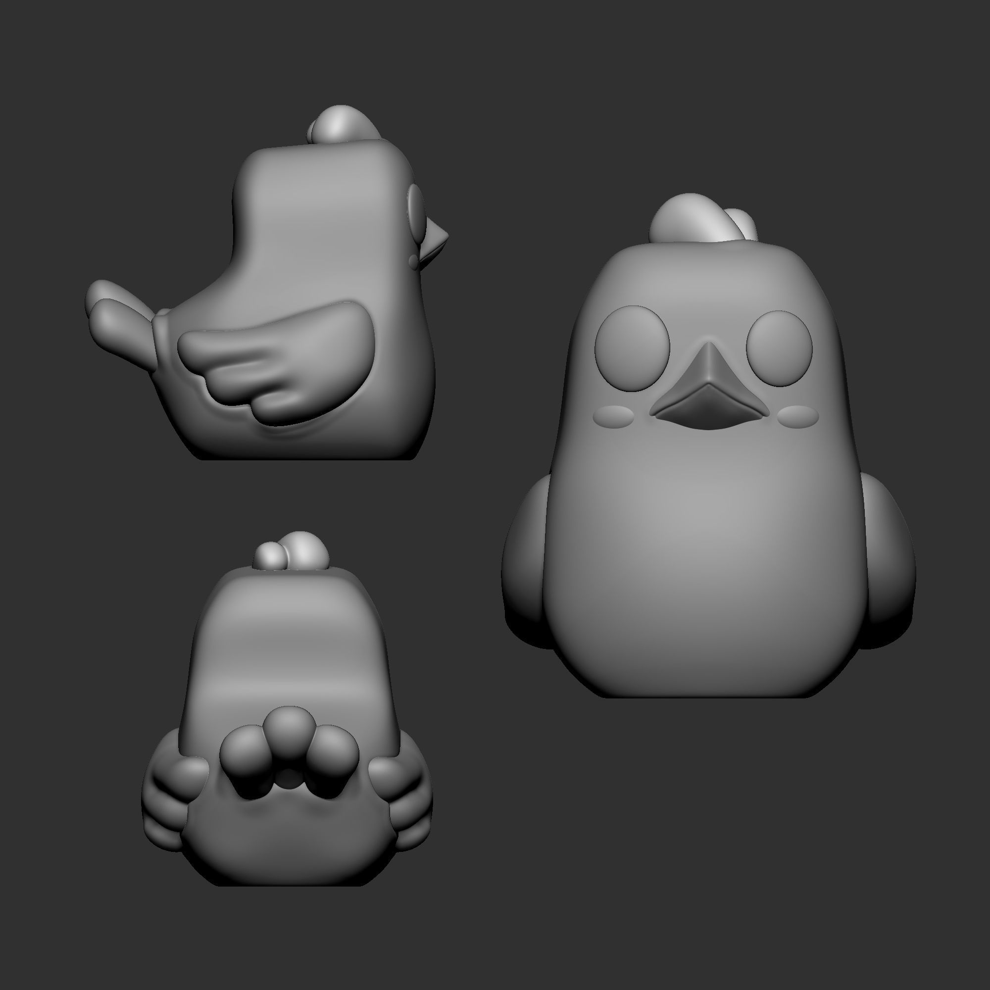 Bird Pop 3D print model_1