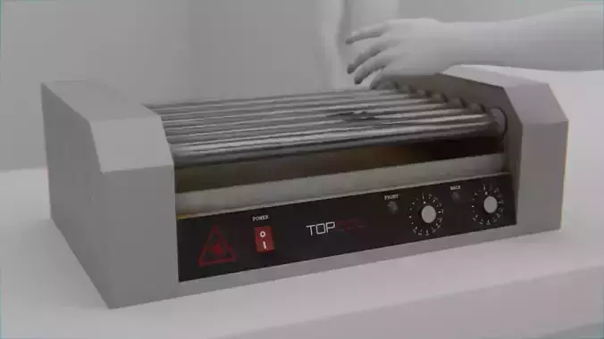 Low-Poly Hotdog Roller