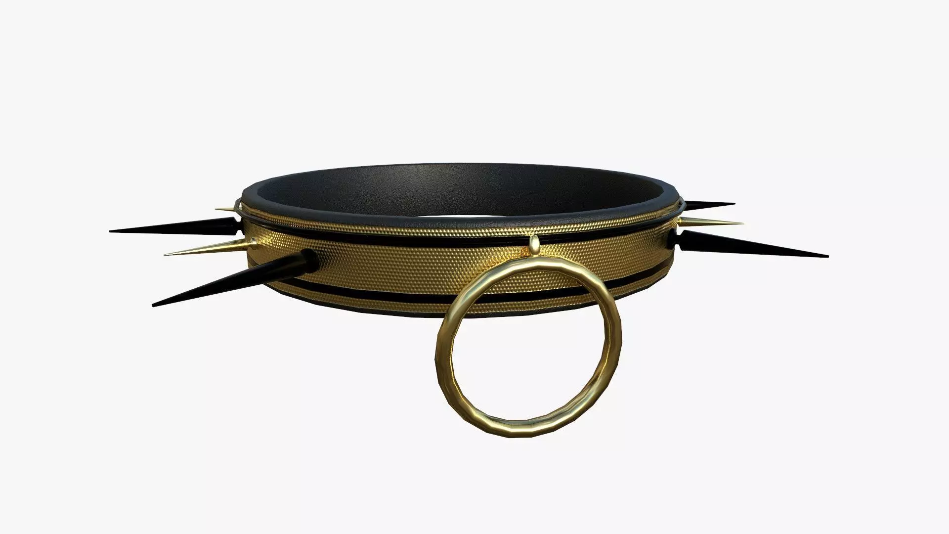 Gothic Collar J06 Gold - Character Fashion Design Low-poly 3D model