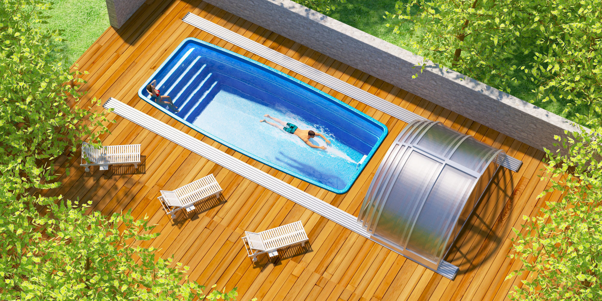 Parus swimming pool 3D model_1