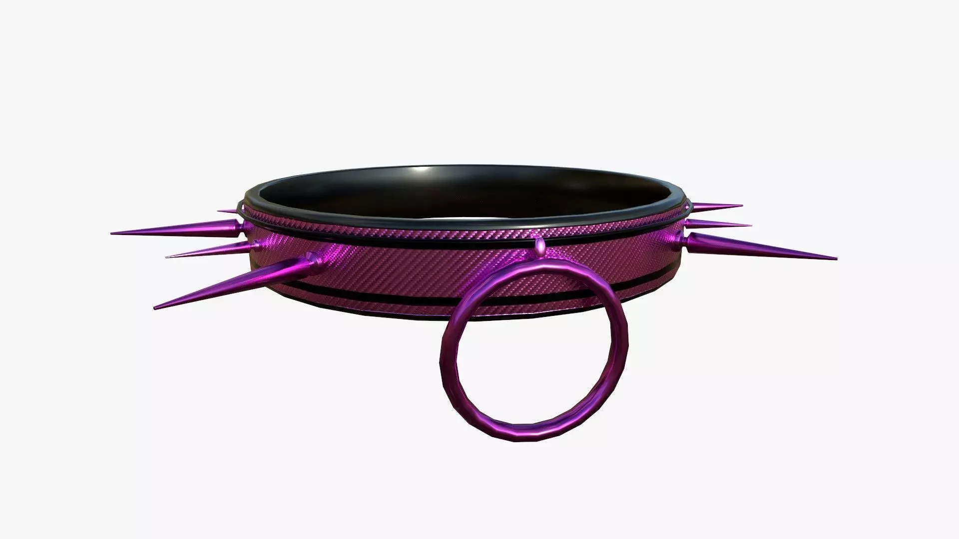 Gothic Collar J08 Pink - Character Fashion Design Low-poly 3D model