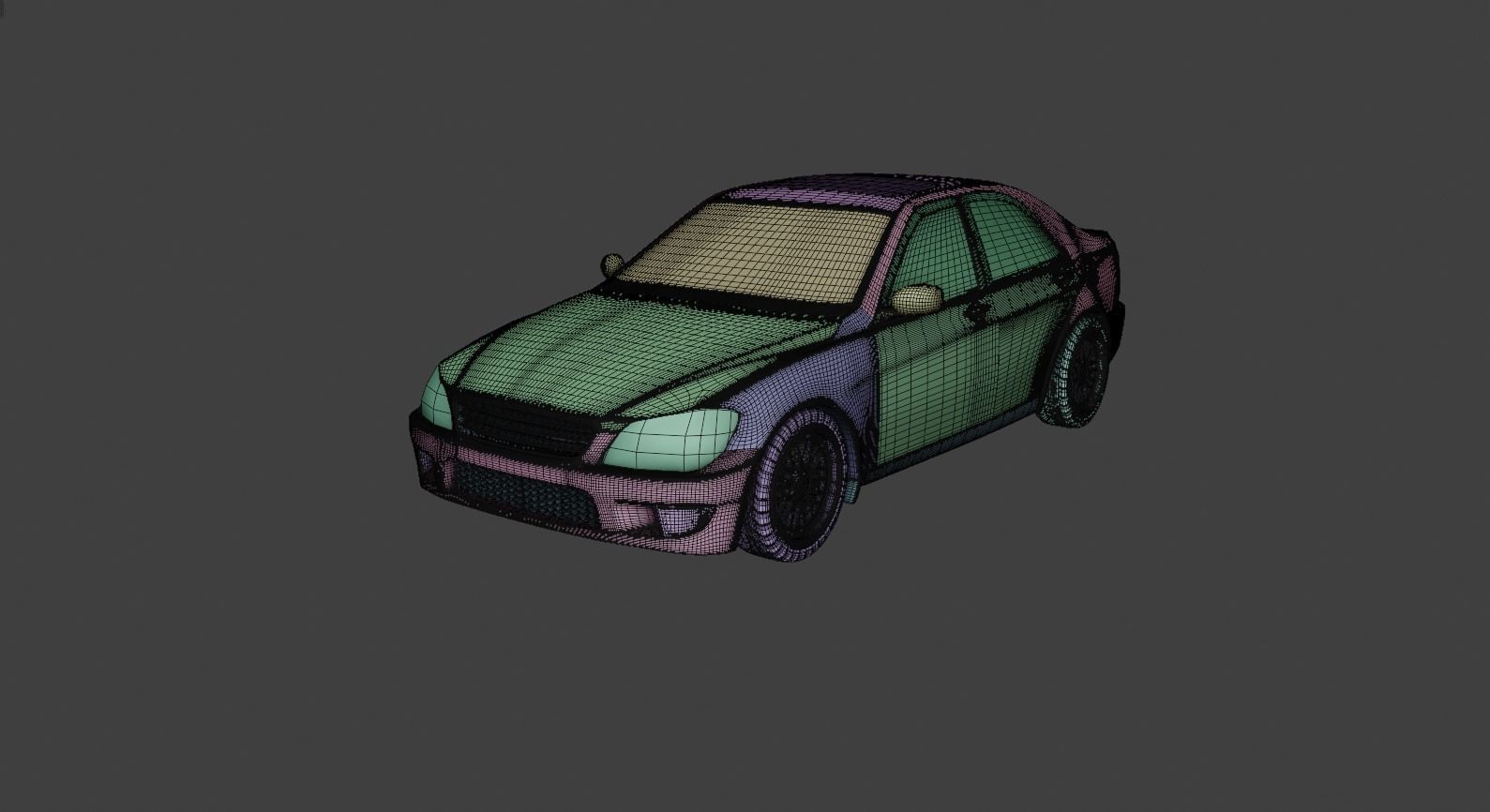 Lexus is300 3D model_1