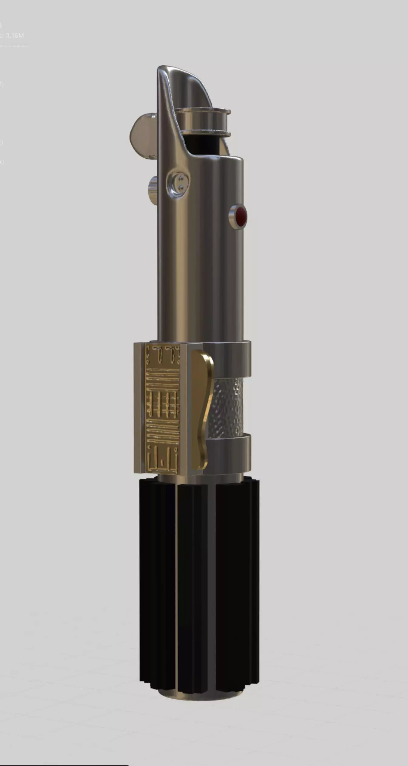 Anakin Skywalker Lightsaber 3D print model_0