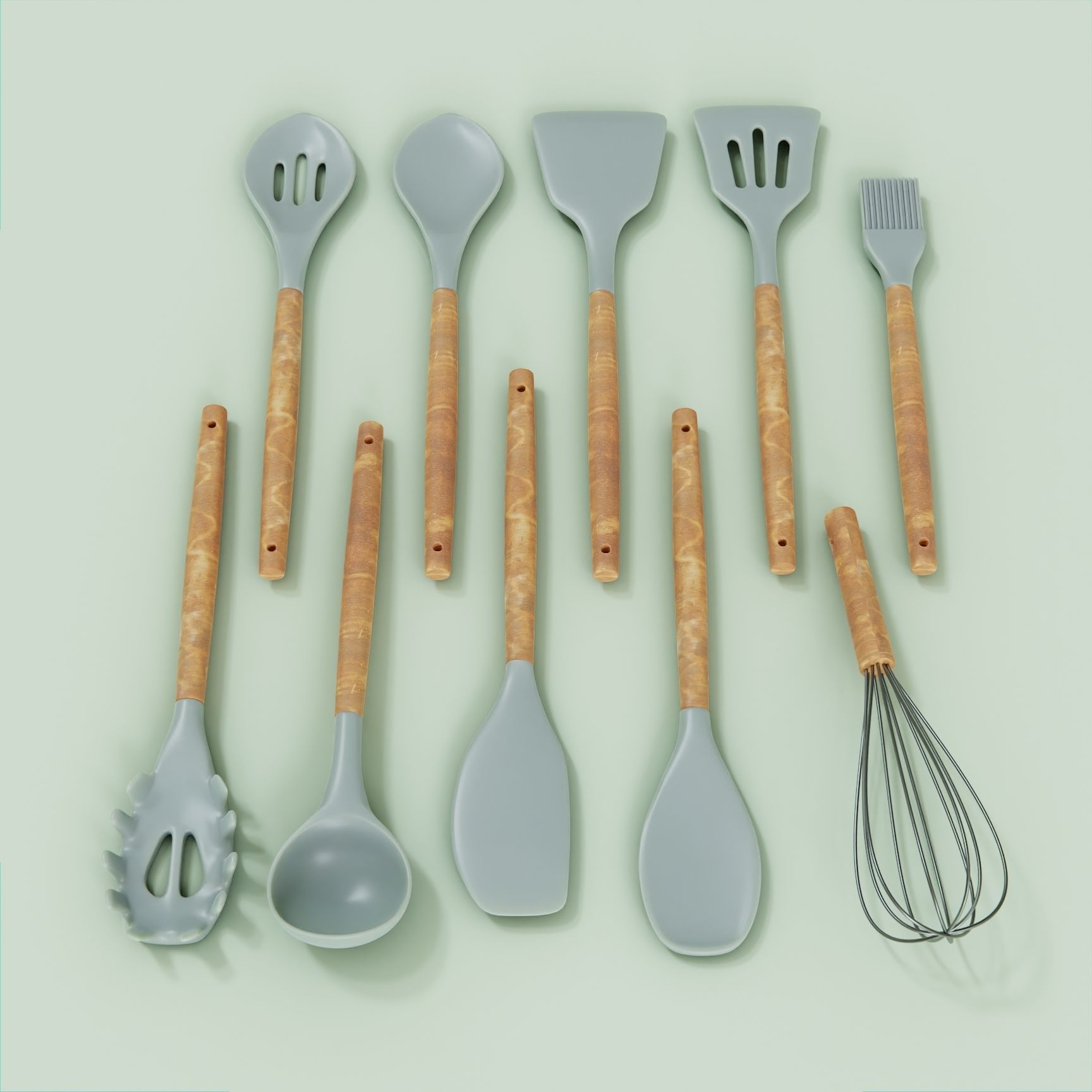 Kitchenware Utensils Set 3D model_11