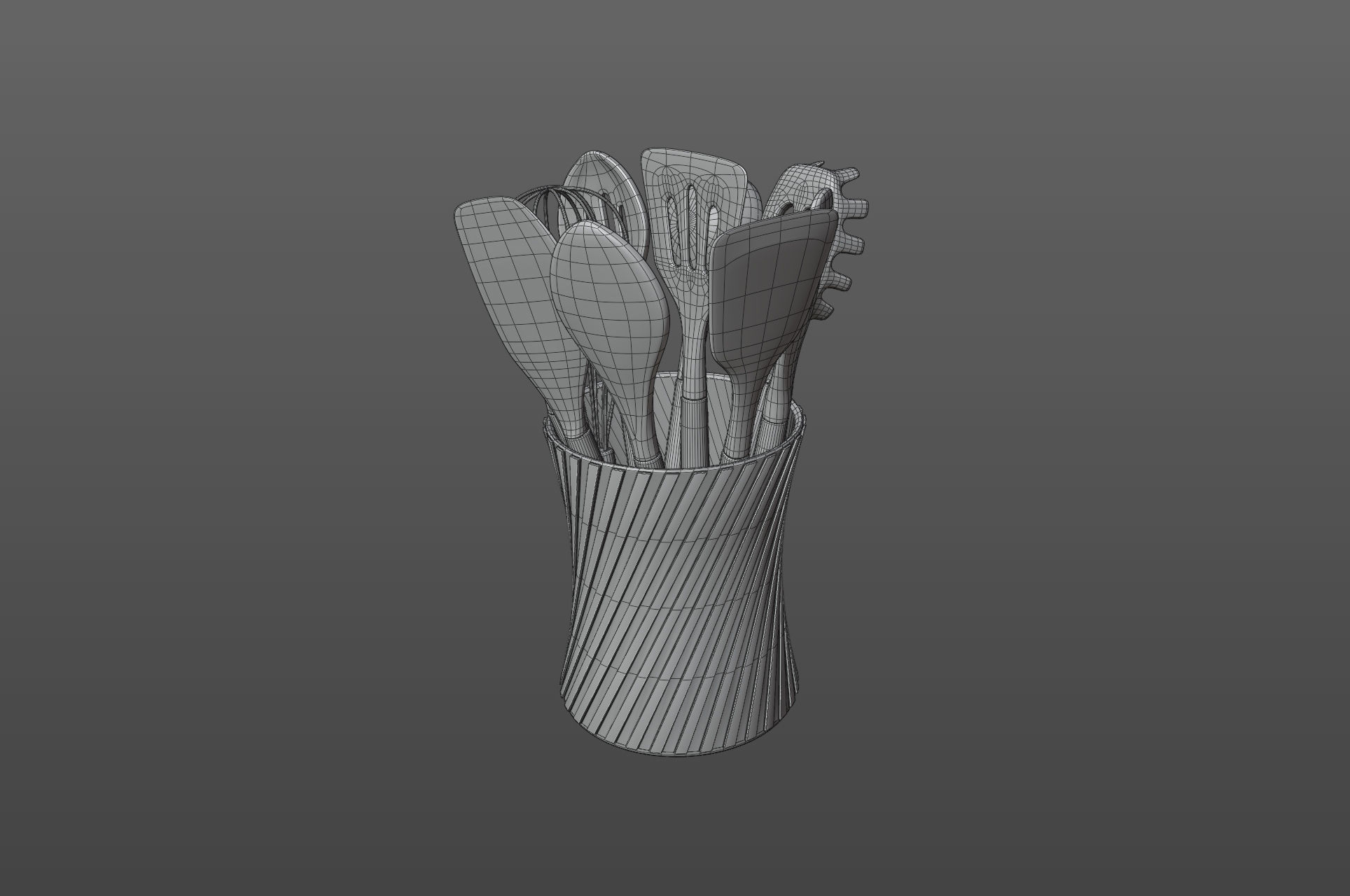 Kitchenware Utensils Set 3D model_10