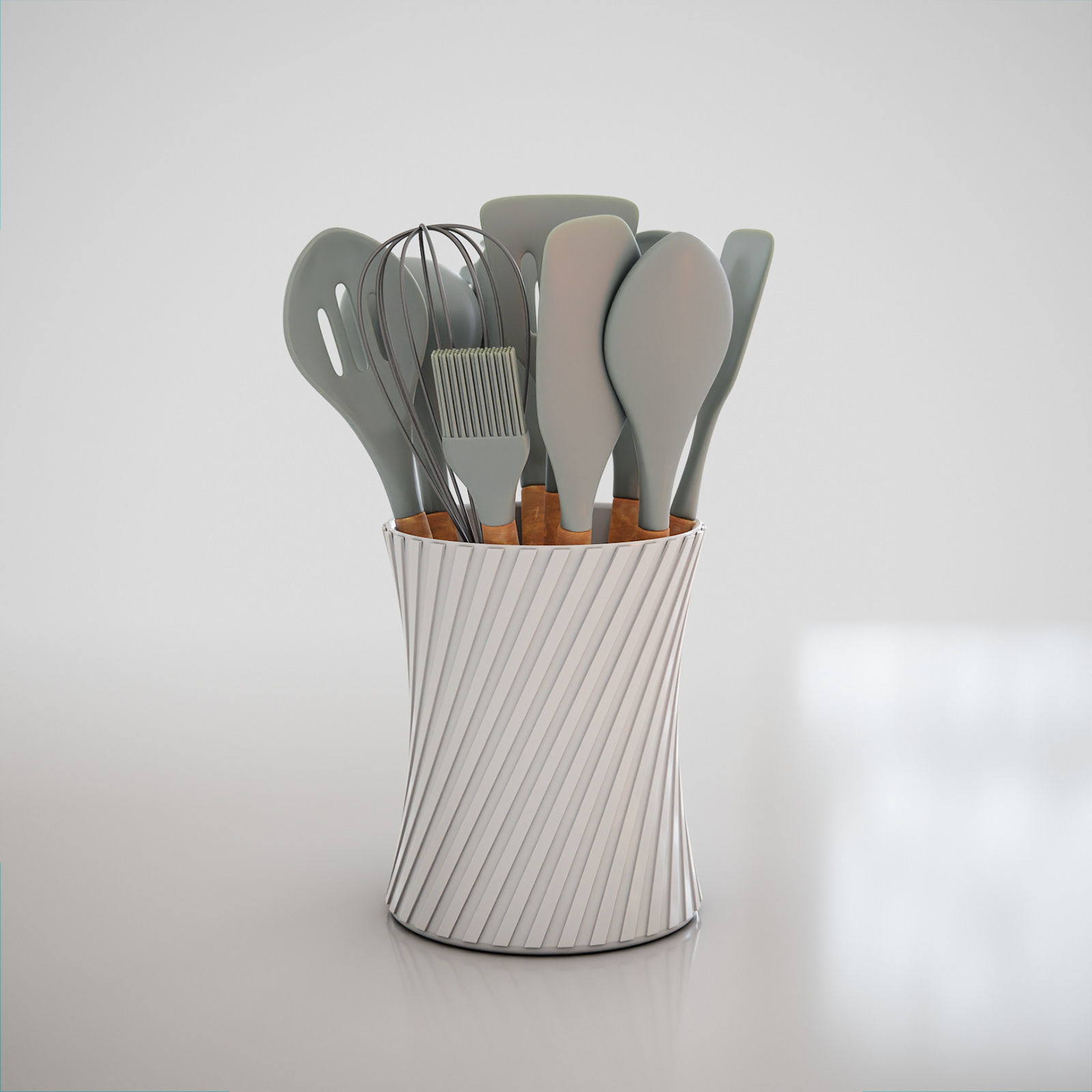 Kitchenware Utensils Set 3D model_3