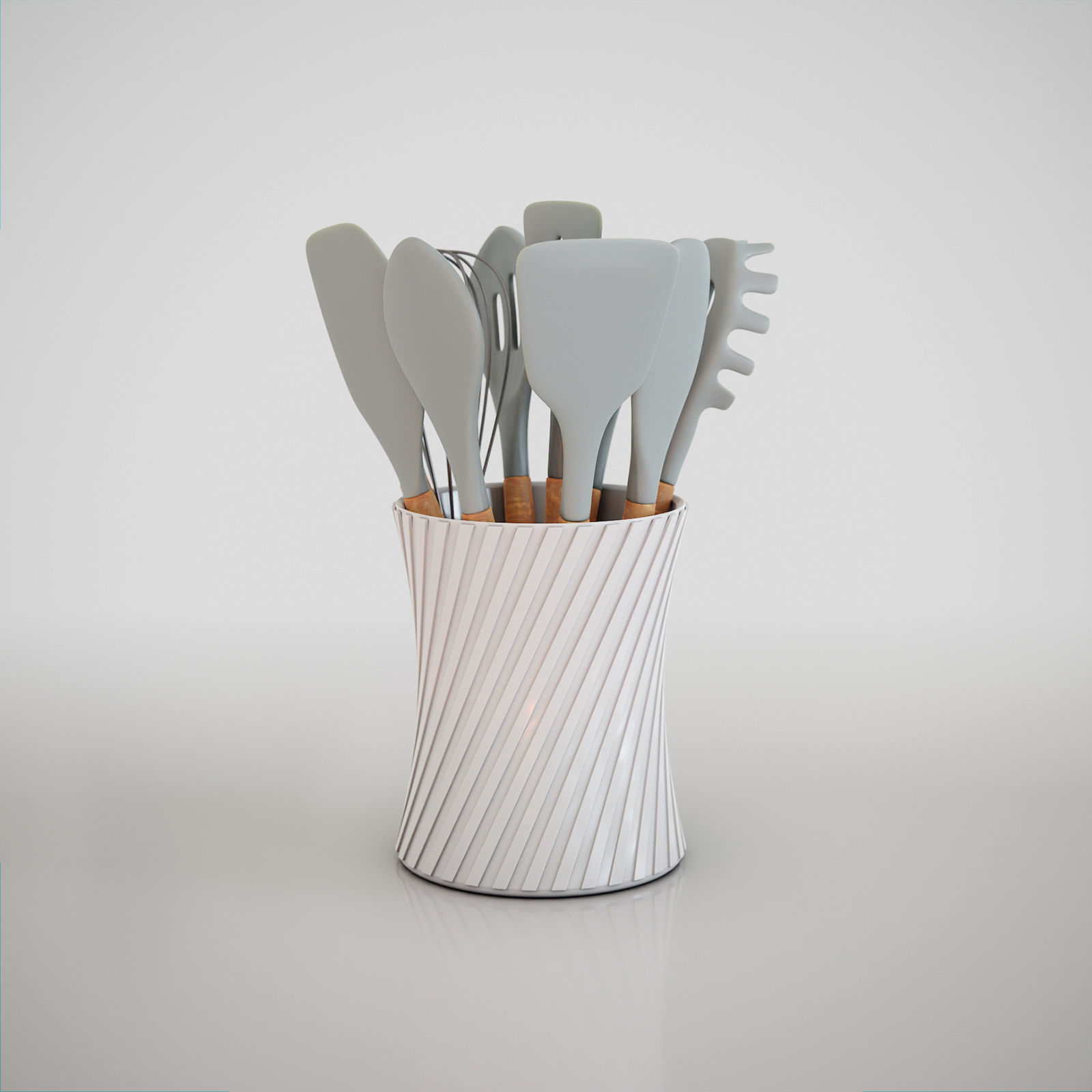 Kitchenware Utensils Set 3D model_4