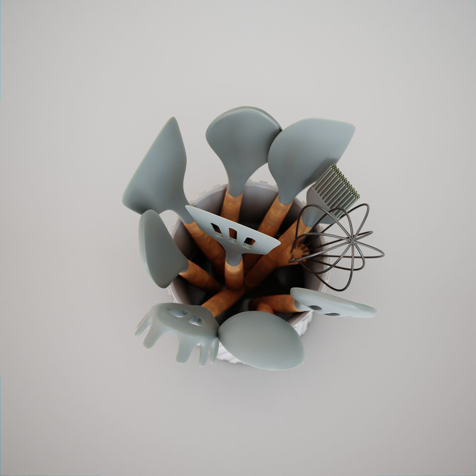 Kitchenware Utensils Set 3D model_8