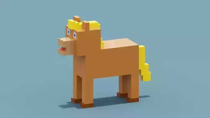 Voxel Horse
