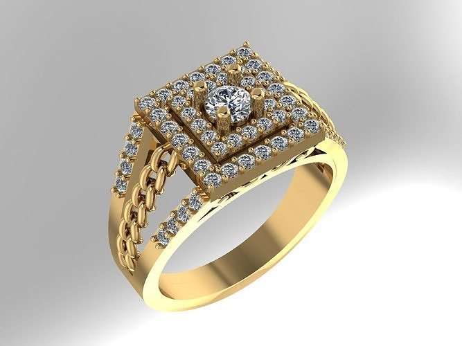 Diamond Ring 186 3D print model