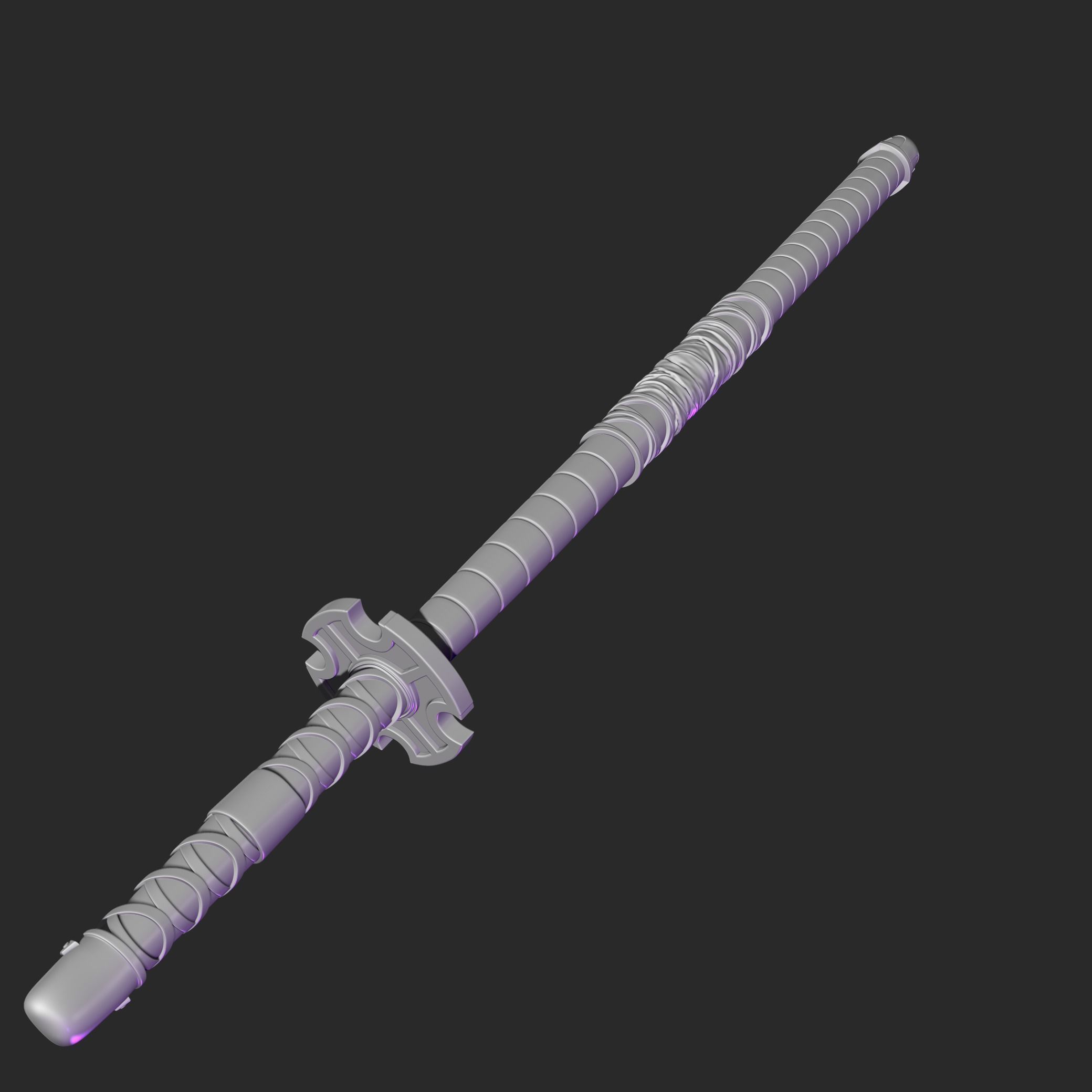 Sword Sandai Kitetsu Roronoa Zoro One Piece 3D print model_11