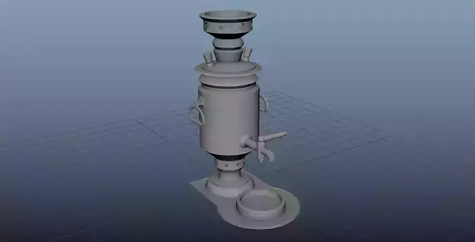 3D ModelSamovar pipe with handle