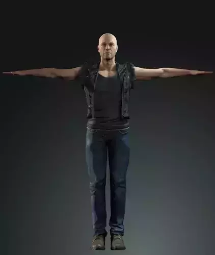 Realstic Characters  Low-poly 3D model