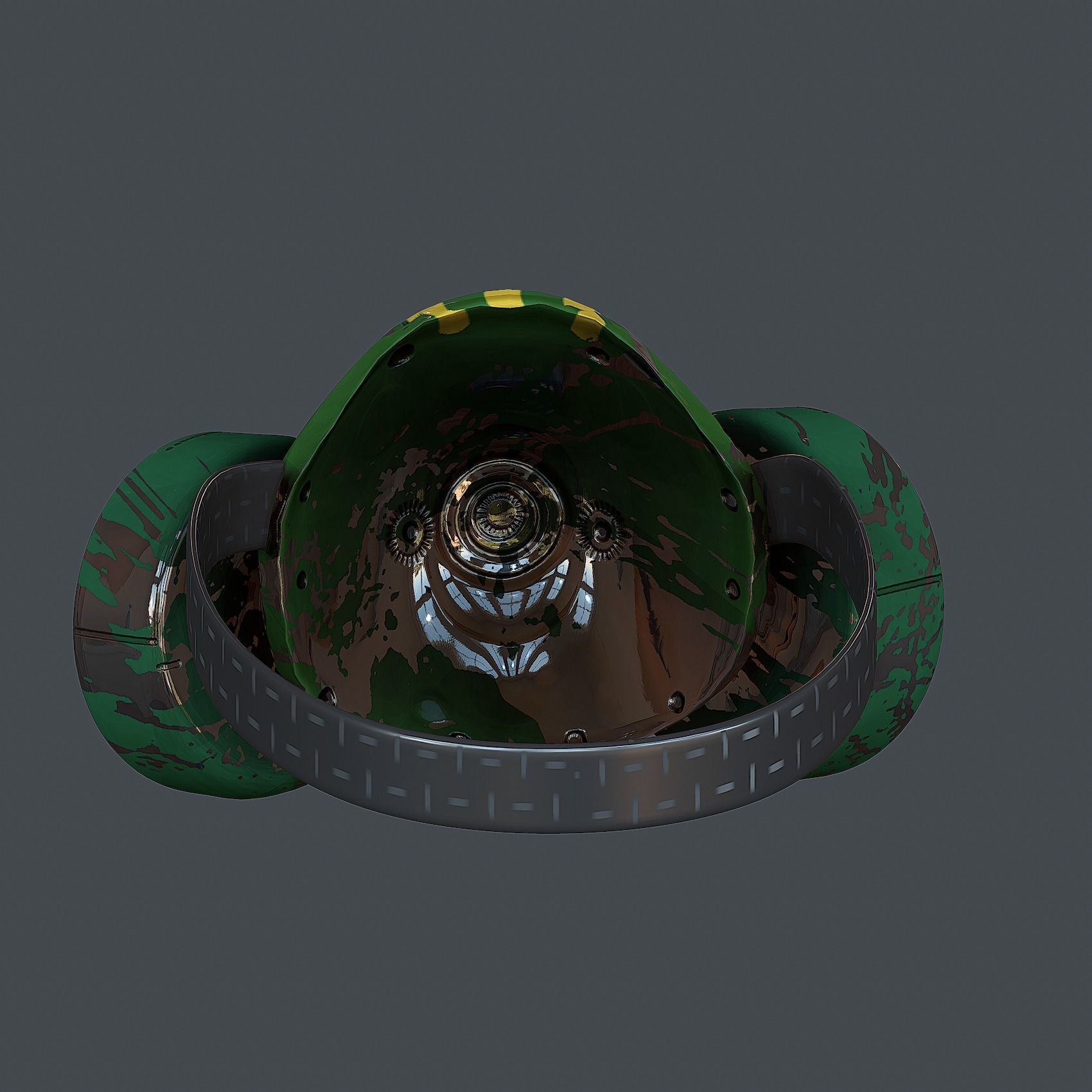 Helmet gas mask scifi military combat Low-poly Low-poly 3D model_5