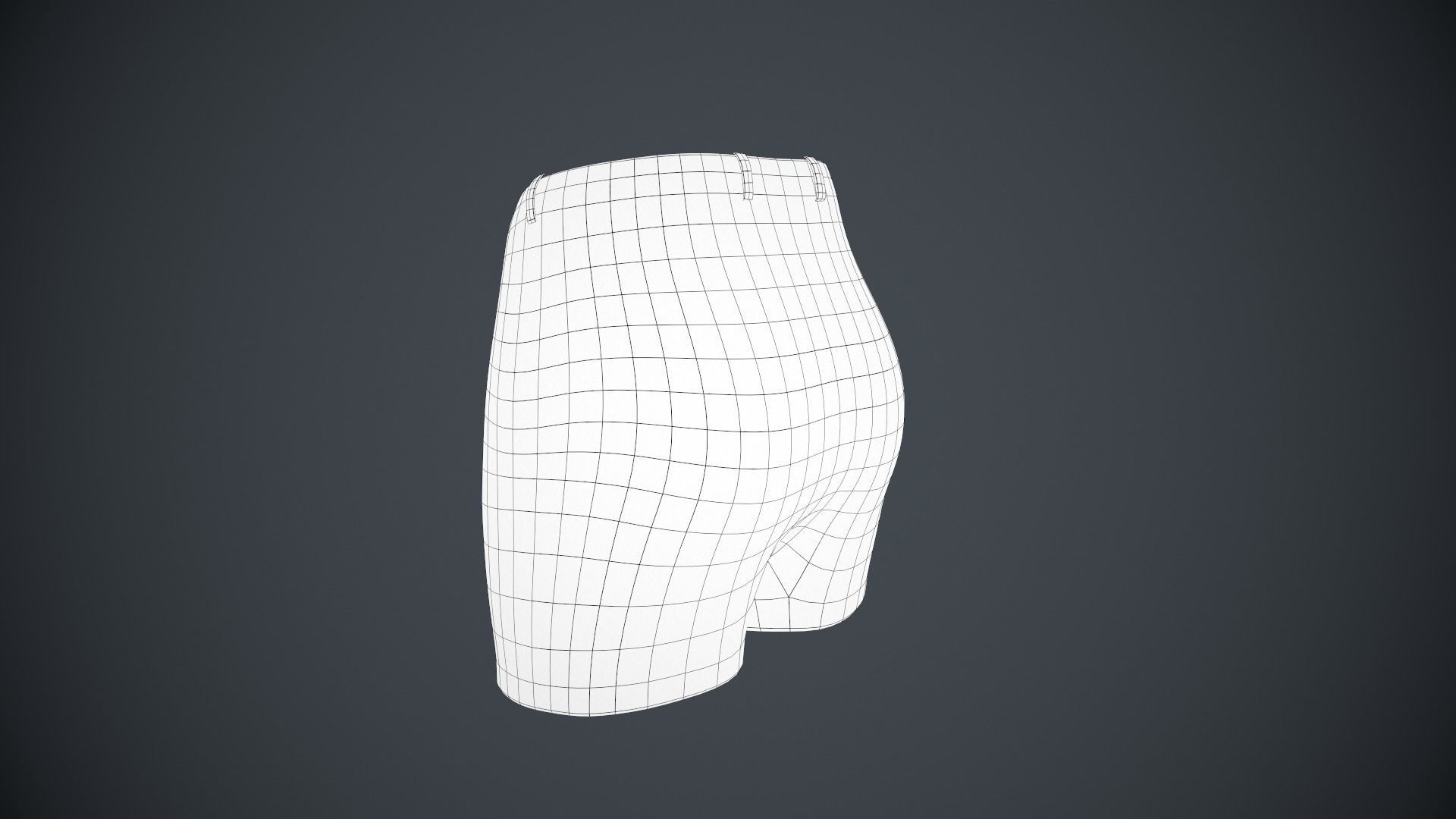Brown Shorts Style 1 Low-poly 3D model_13