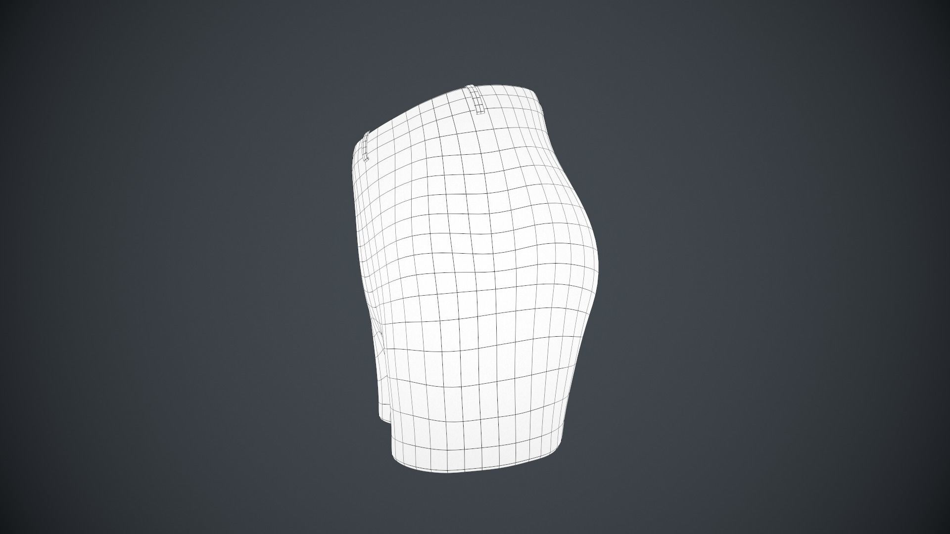Brown Shorts Style 1 Low-poly 3D model_15