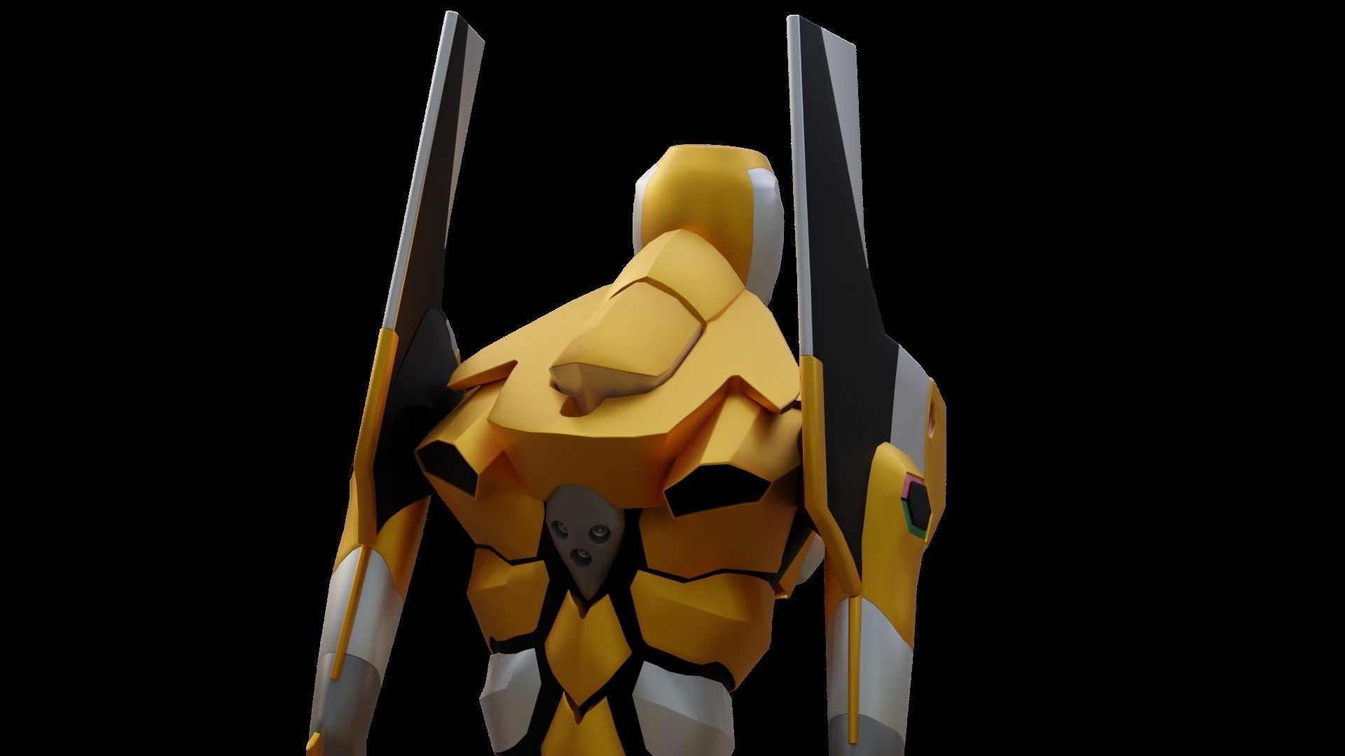 Rigged EVA 00 Unit Neon Genesis Evangelion Low-poly 3D model_24