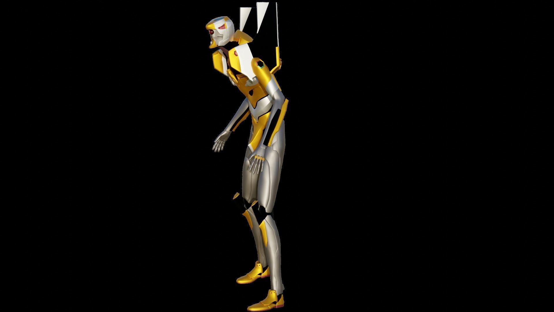 Rigged EVA 00 Unit Neon Genesis Evangelion Low-poly 3D model_37