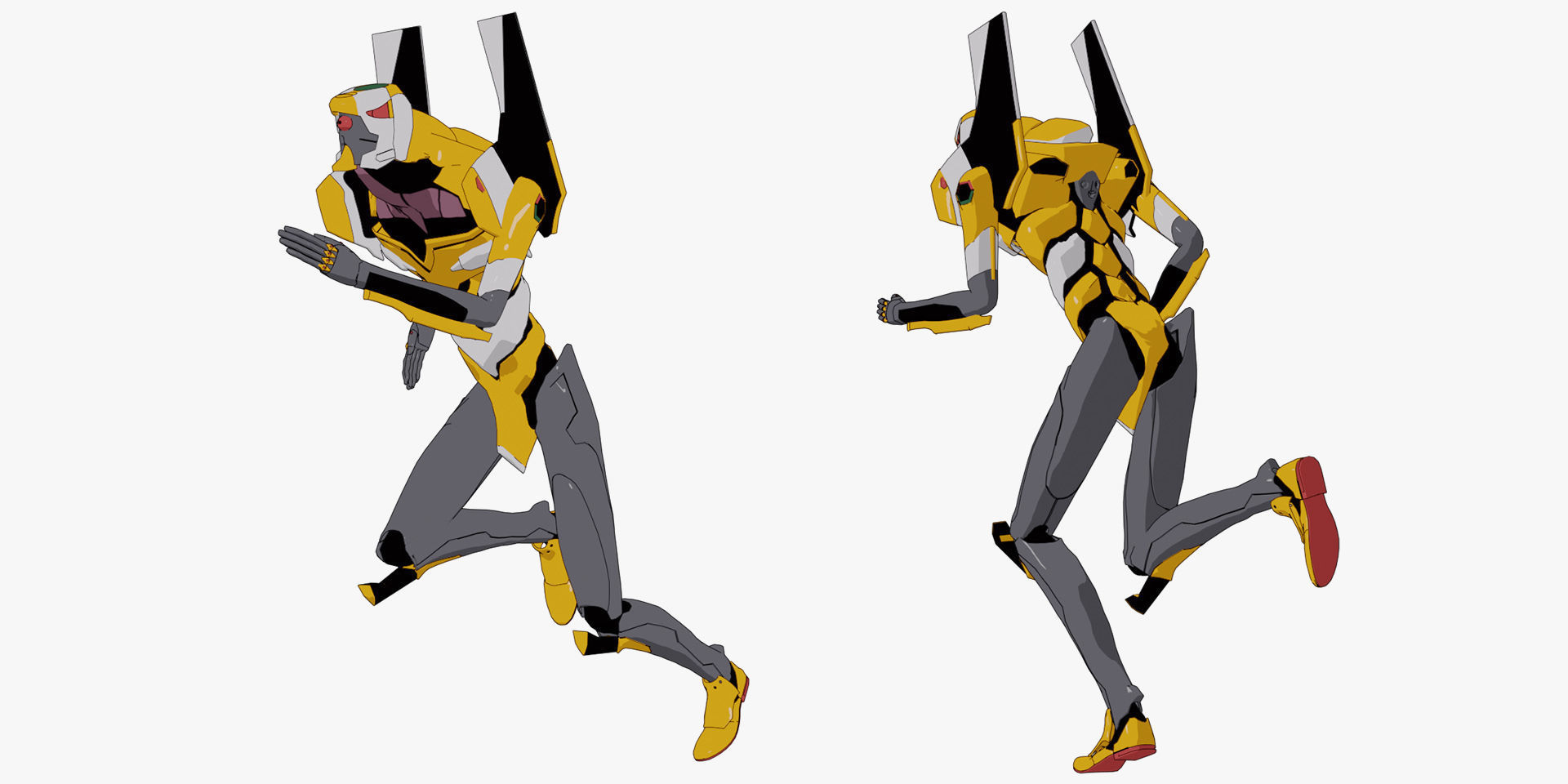 Rigged EVA 00 Unit Neon Genesis Evangelion Low-poly 3D model_3