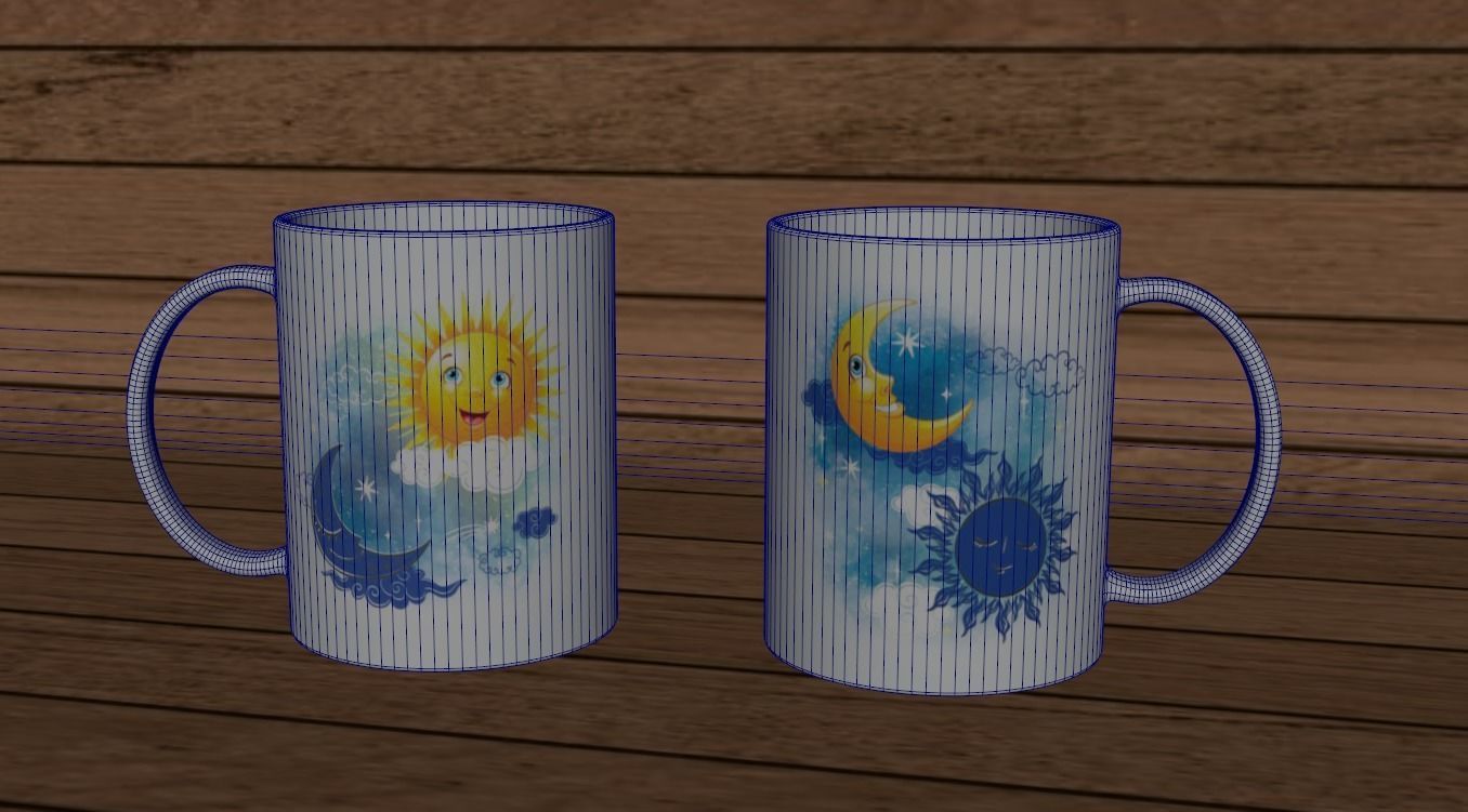 Drink Glass Low-poly 3D model_6