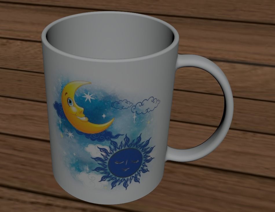 Drink Glass Low-poly 3D model_7