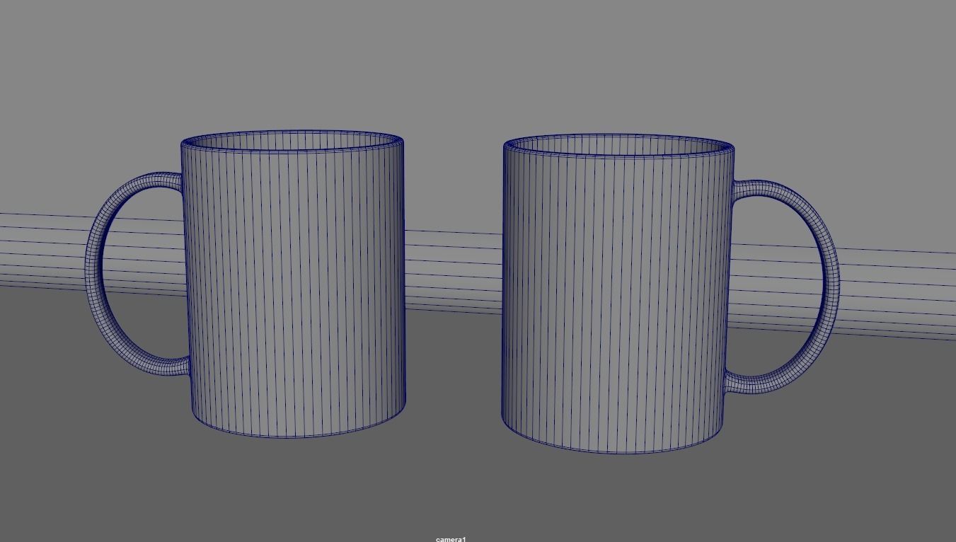 Drink Glass Low-poly 3D model_3