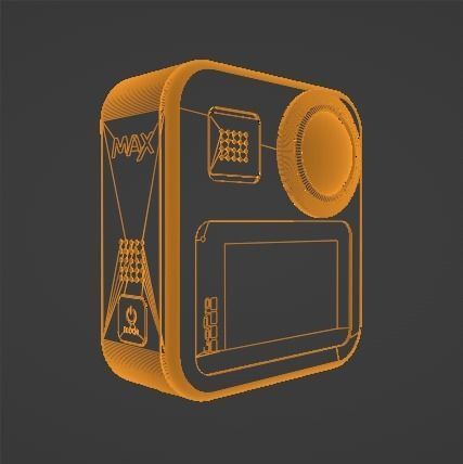 GoPro MAX Low-poly 3D model_14