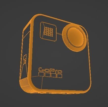 GoPro MAX Low-poly 3D model_11