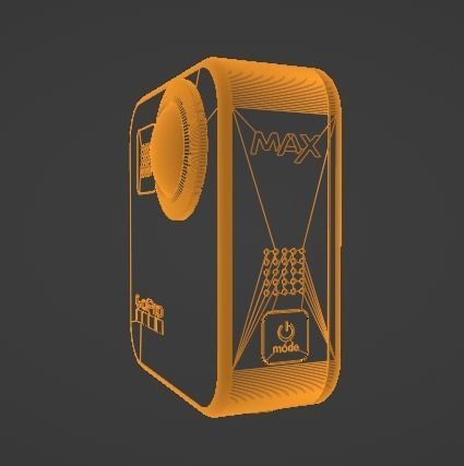 GoPro MAX Low-poly 3D model_13