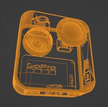 GoPro MAX Low-poly 3D model_8
