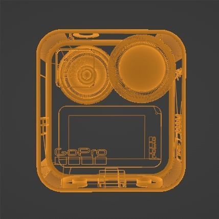 GoPro MAX Low-poly 3D model_6