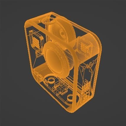 GoPro MAX Low-poly 3D model_10