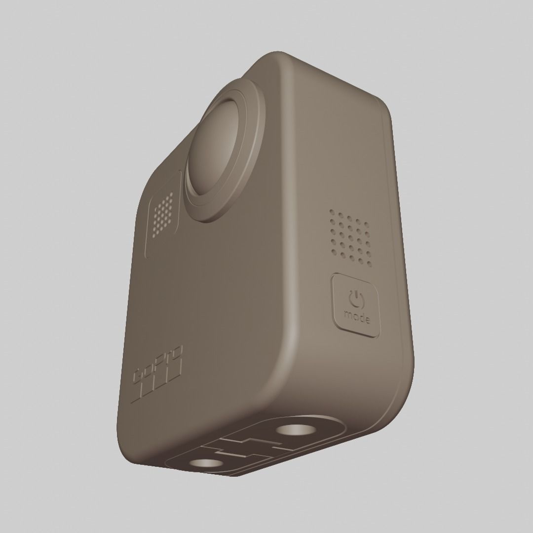GoPro MAX Low-poly 3D model_20