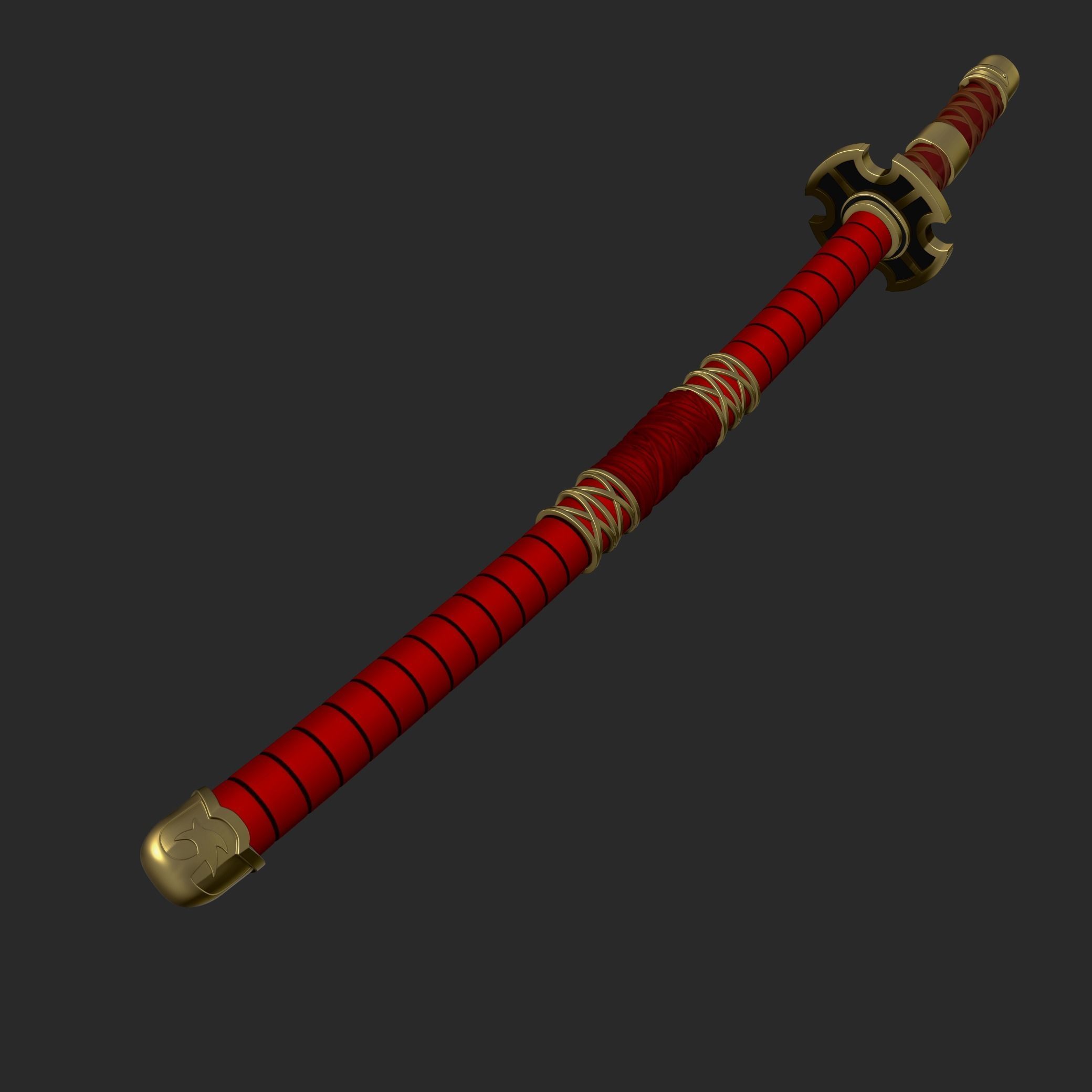 Roronoa Zoro swords 3D print model_37