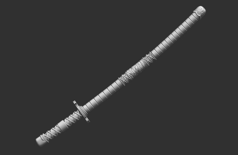 Roronoa Zoro swords 3D print model_39