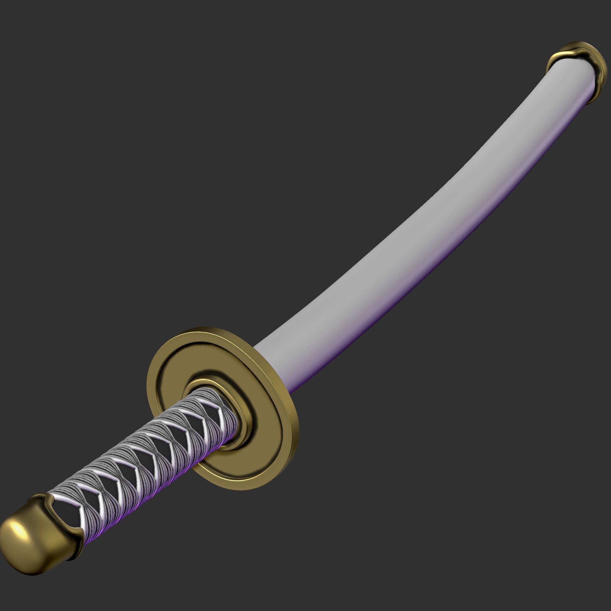 Roronoa Zoro swords 3D print model_31