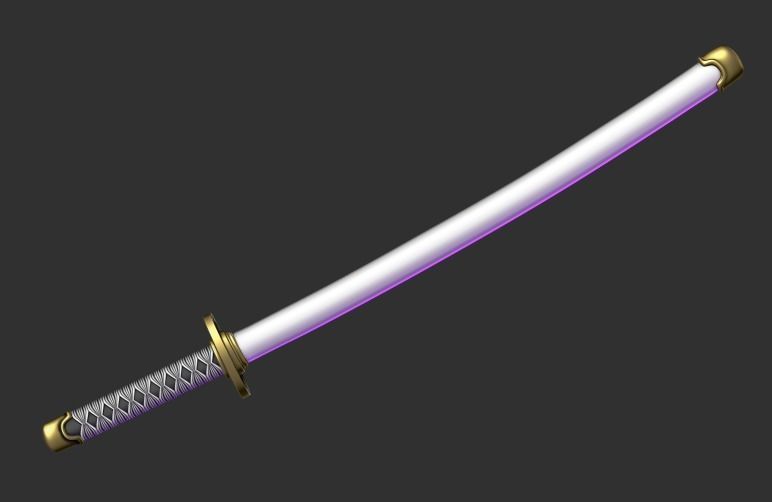 Roronoa Zoro swords 3D print model_13