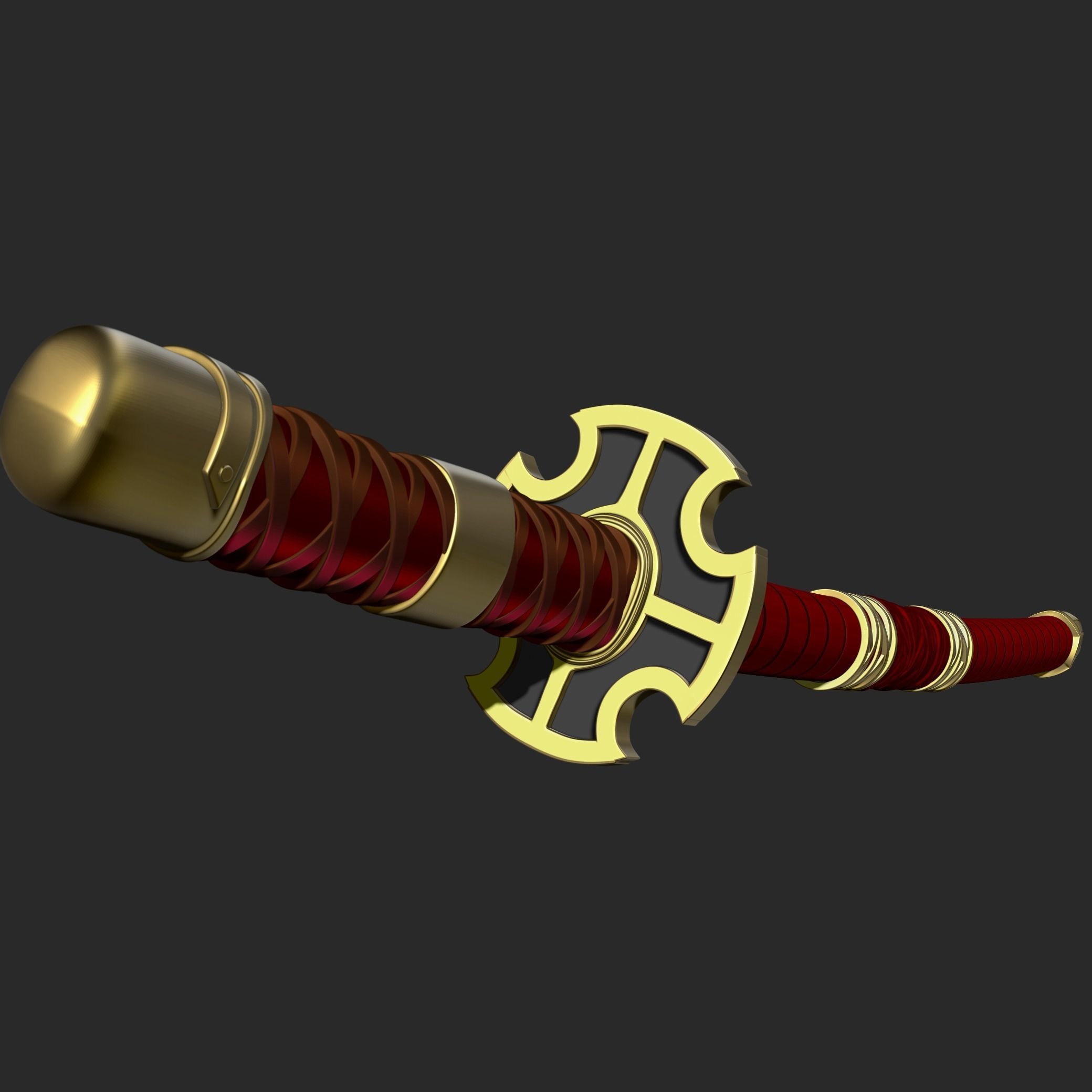 Roronoa Zoro swords 3D print model_36