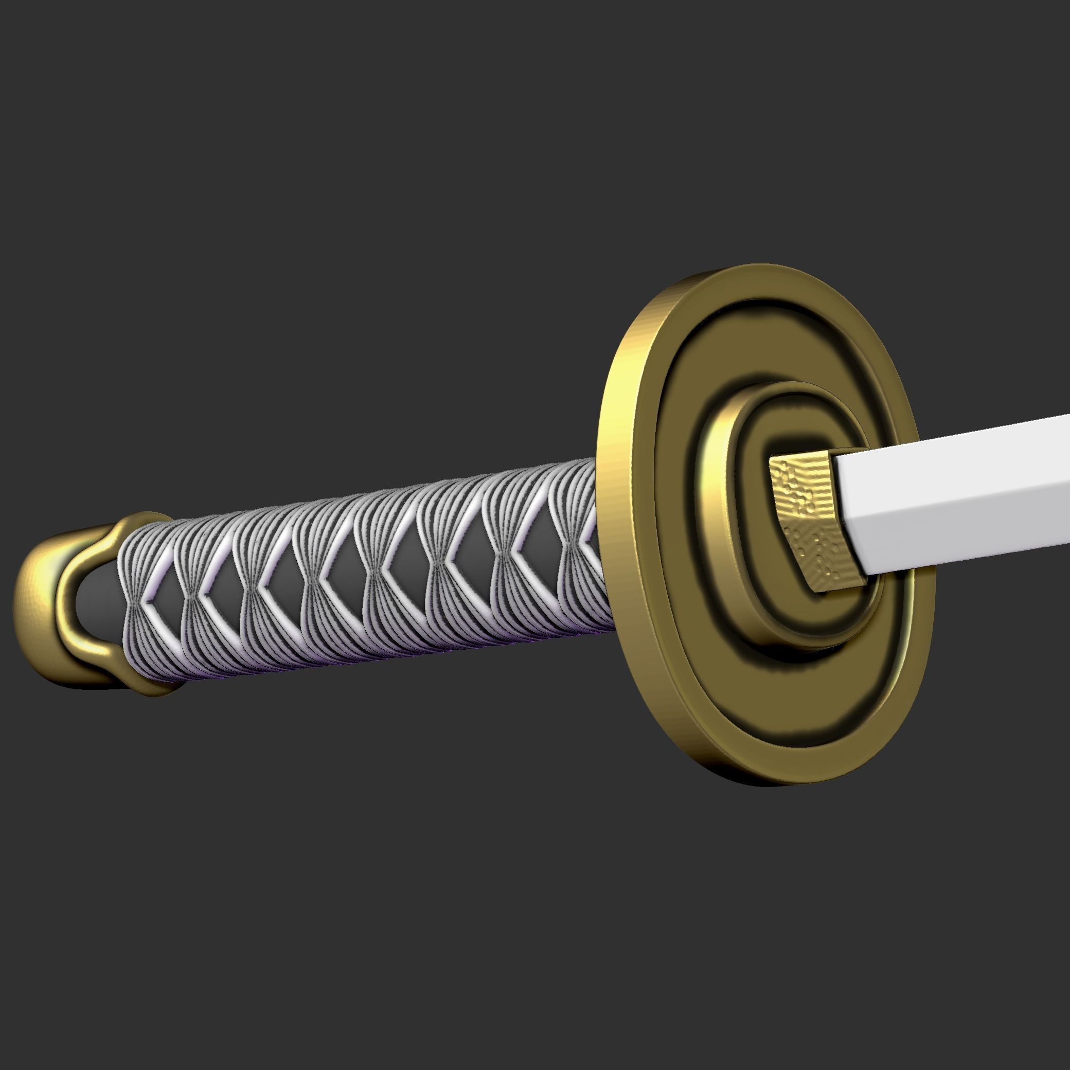 Roronoa Zoro swords 3D print model_29