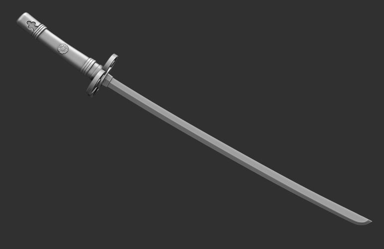 Roronoa Zoro swords 3D print model_10