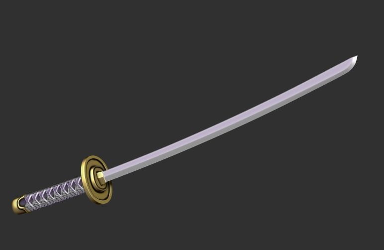 Roronoa Zoro swords 3D print model_14